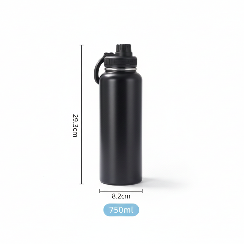 Water Bottle With Magnetic/MagSafe Compatible Phone Holder